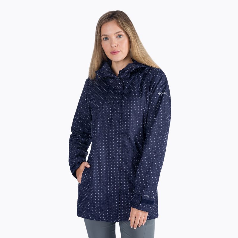 Moteriška Columbia Splash A Little II 468 membraninė lietaus striukė tamsiai mėlyna 1771064