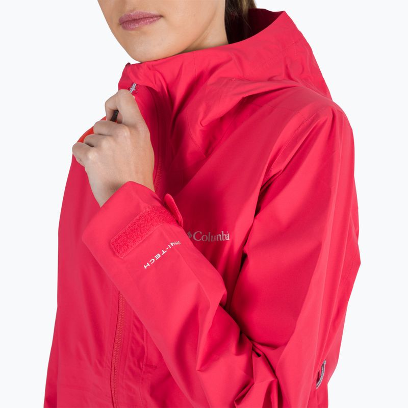 Columbia Omni-Tech Ampli-Dry moteriška membraninė striukė nuo lietaus 676 red 1938973 4