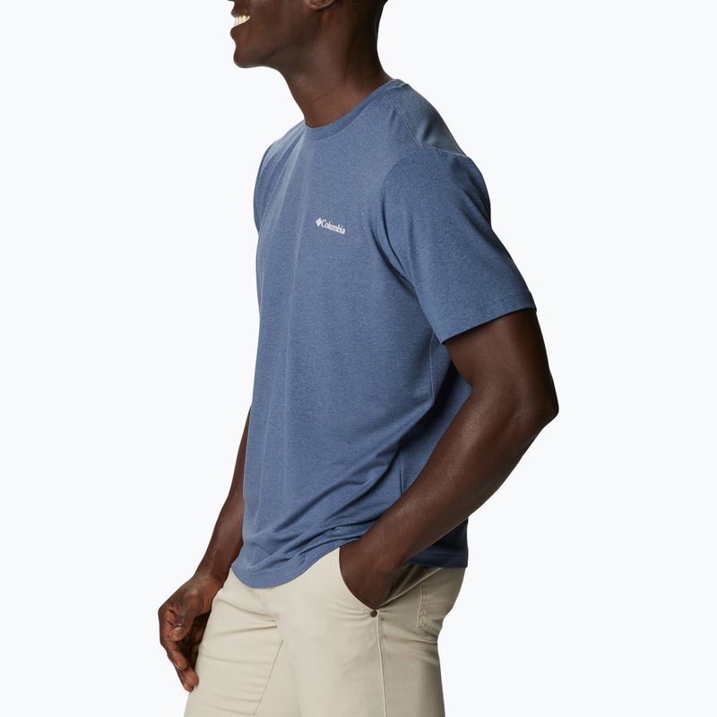 Vyriški marškinėliai Columbia Tech Trail Graphic Tee blue 1930802