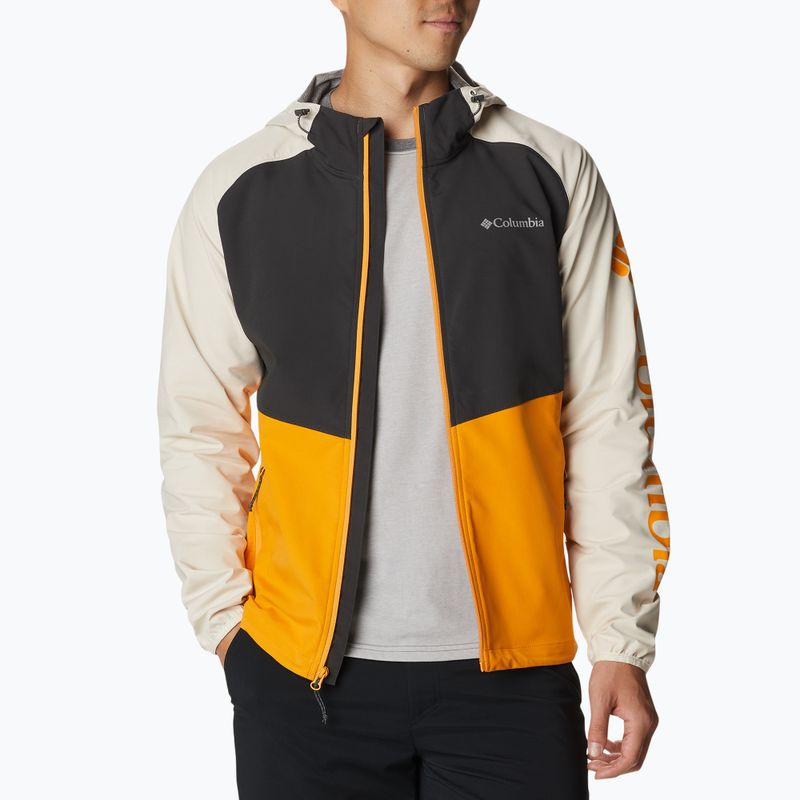 Columbia Panther Creek vyriška softshell striukė mango/šarkas/kreida 1840711880 3