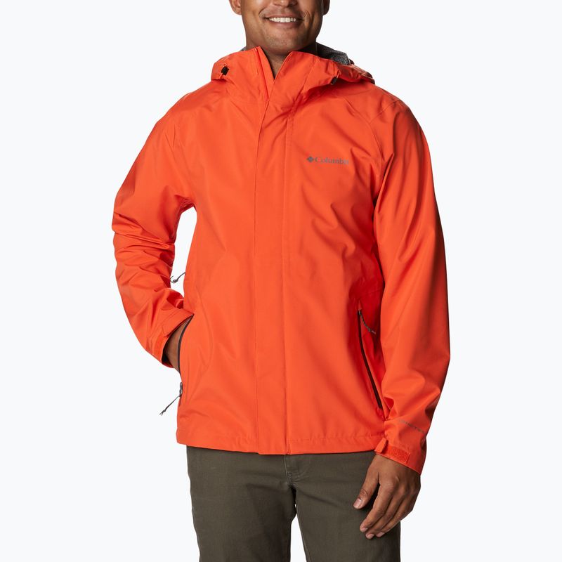Columbia vyriška lietaus striukė Earth Explorer Shell 813 orange 1988612