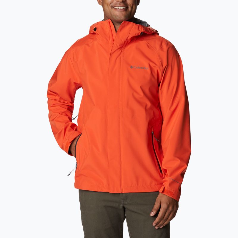 Columbia vyriška lietaus striukė Earth Explorer Shell 813 orange 1988612 2