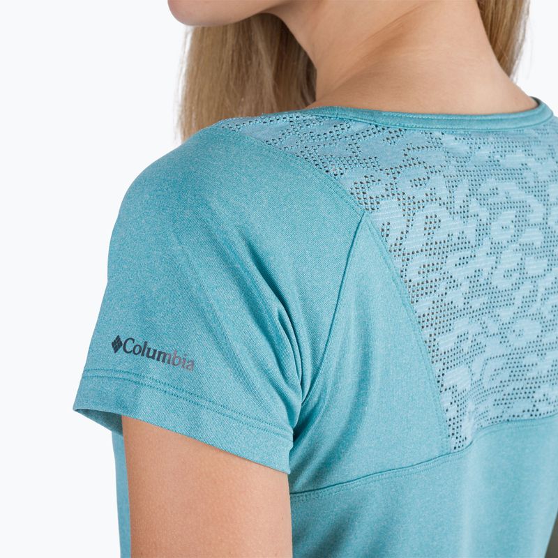 Columbia Peak To Point II Moteriški trekingo marškinėliai Blue 1885463 5