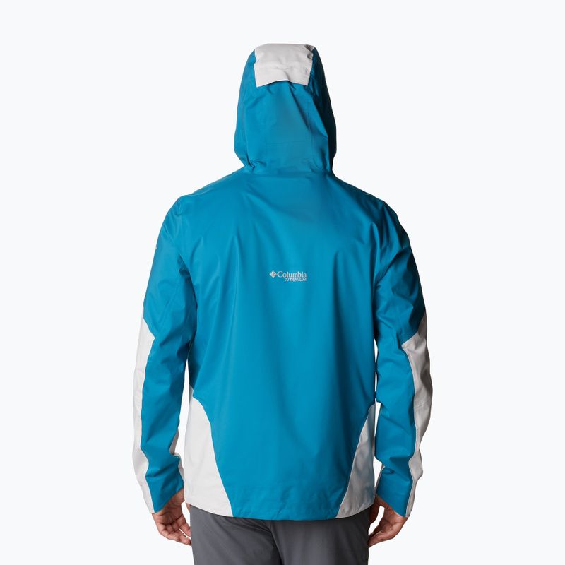 Columbia vyriška striukė nuo lietaus Titan Pass 2.5L Shell blue-grey 1888941 5