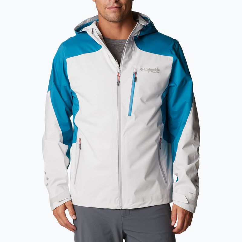 Columbia vyriška striukė nuo lietaus Titan Pass 2.5L Shell blue-grey 1888941 6