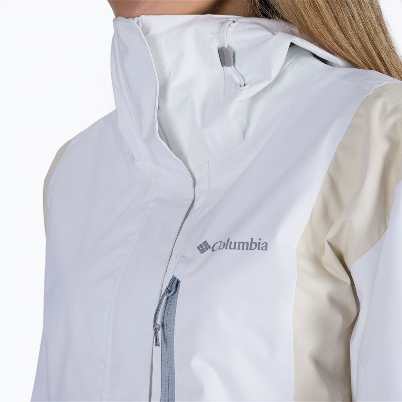 Columbia moteriška striukė nuo lietaus Hikebound 100 white 1989253 5