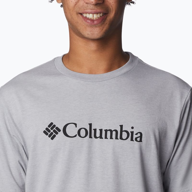 Columbia CSC Basic Logo pilki vyriški trekingo marškinėliai 1680053041 5