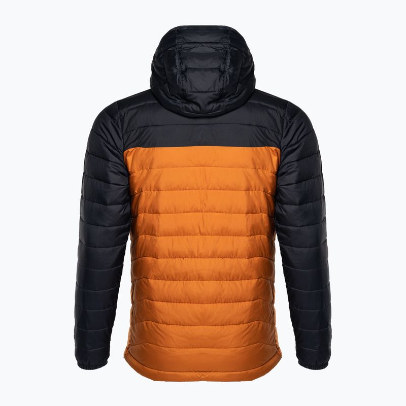 Columbia Powder Lite vyriška pūkinė striukė su gobtuvu Orange/Black 1693931 2