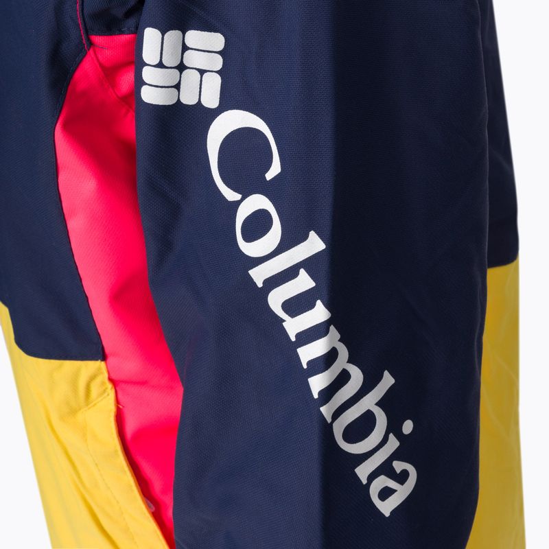 Columbia Rosie Run Izoliuota vaikiška slidinėjimo striukė geltona ir raudona 2009741 4