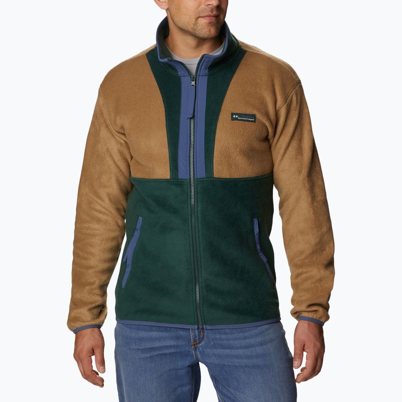 Vyriškas žygio džemperis Columbia Back Bowl Full Zip delta/spruce/dark mountain