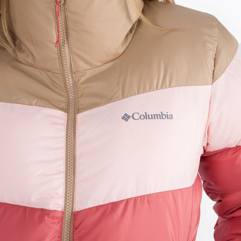 Columbia Puffect Color Blocked moteriška pūkinė striukė rožinė 1955101 4