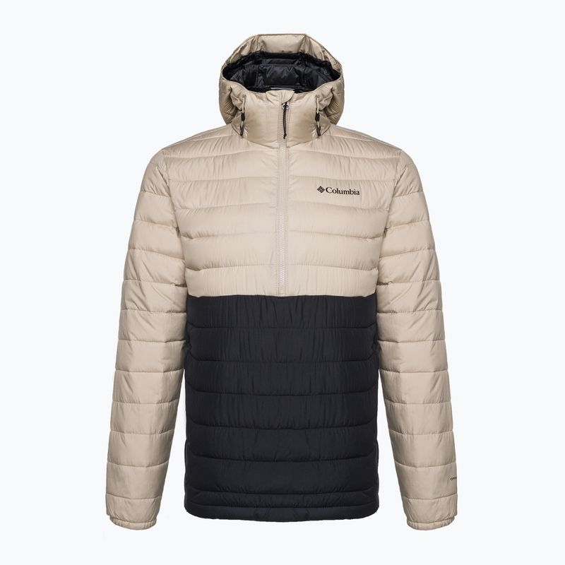 Columbia Powder Lite Anorak vyriška pūkinė striukė beige and black 1957391
