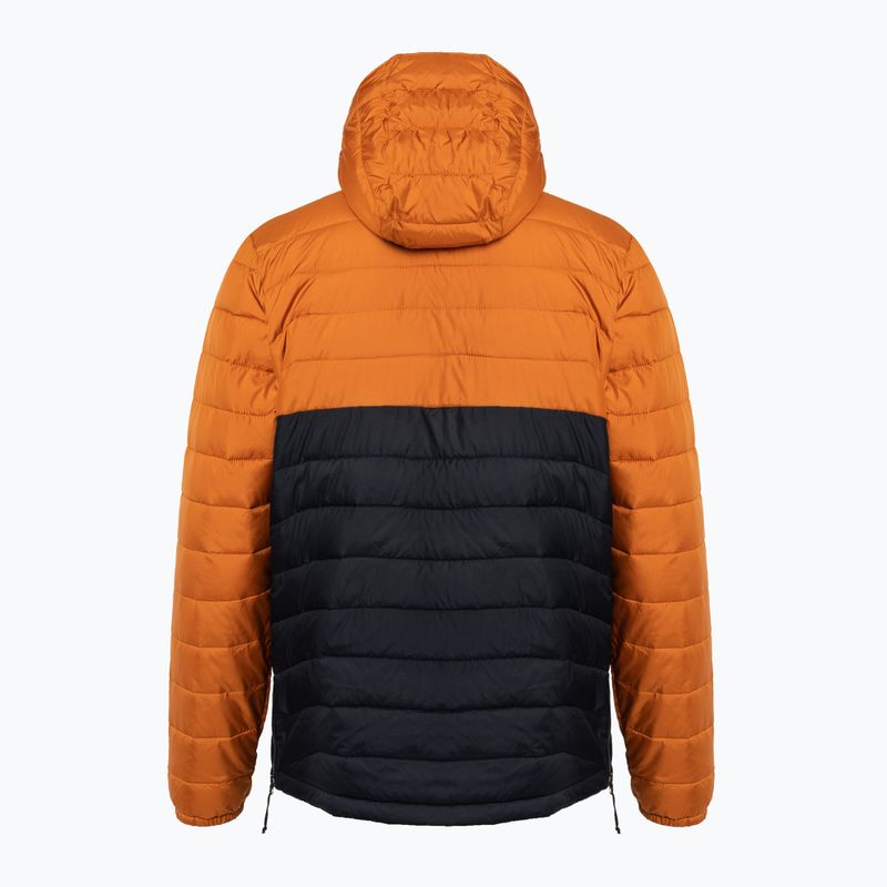 Columbia Powder Lite Anorak vyriška pūkinė striukė oranžinė ir juoda 2
