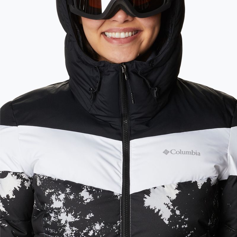 Columbia Abbott Peak Insulated moteriška slidinėjimo striukė juodai balta 1909971 4
