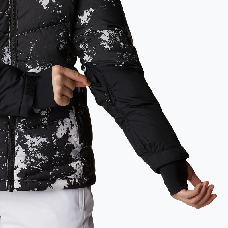 Columbia Abbott Peak Insulated moteriška slidinėjimo striukė juodai balta 1909971 6