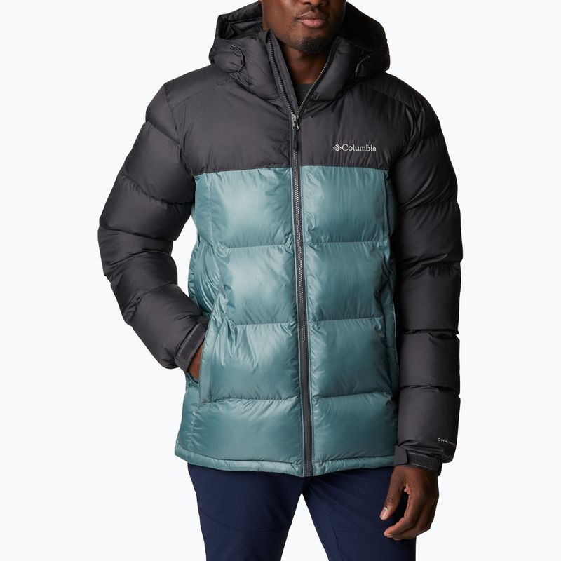 Columbia Pike Lake Hooded vyriška pūkinė striukė su gobtuvu black-grey 1738032