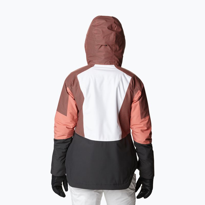 Columbia Snow Slab Blackdot moteriška slidinėjimo striukė juodai raudona 2007551 3