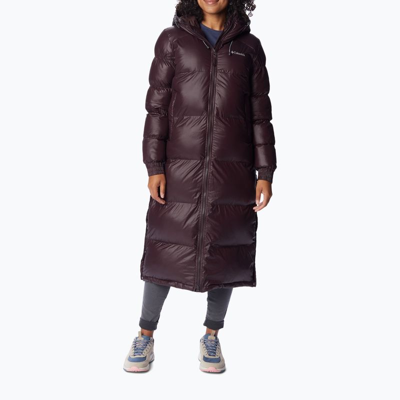 Columbia moteriška pūkinė striukė Pike Lake Long maroon 1976204