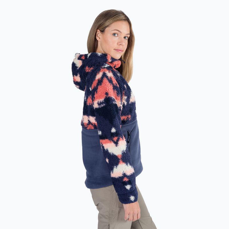 Columbia moteriški marškinėliai Winter Pass Sherpa Hooded fleece su gobtuvu, tamsiai mėlyni 2013293 2