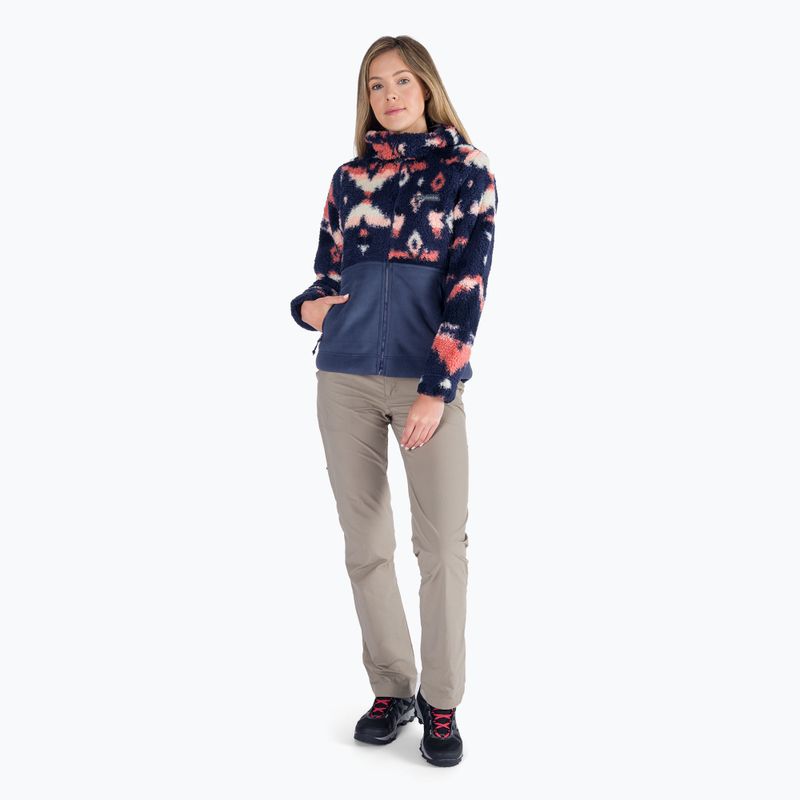 Columbia moteriški marškinėliai Winter Pass Sherpa Hooded fleece su gobtuvu, tamsiai mėlyni 2013293 7