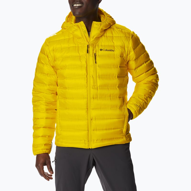 Vyriška striukė su gobtuvu Columbia Pebble Peak Down Hooded Jacket Yellow 2008315