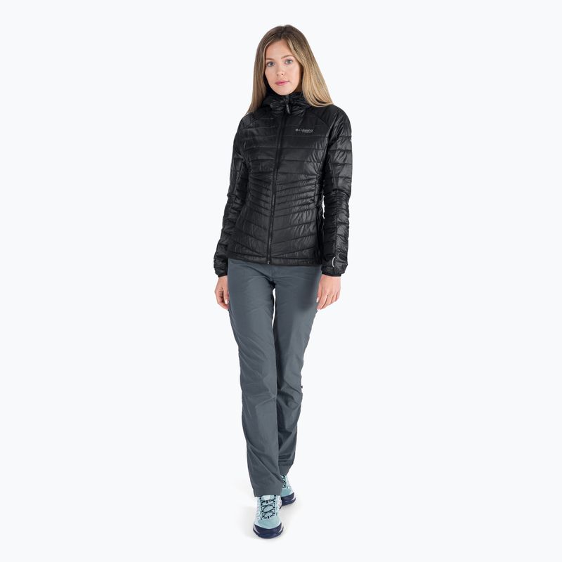 Columbia Platinum Peak moteriška pūkinė striukė su gobtuvu black 2008341 7