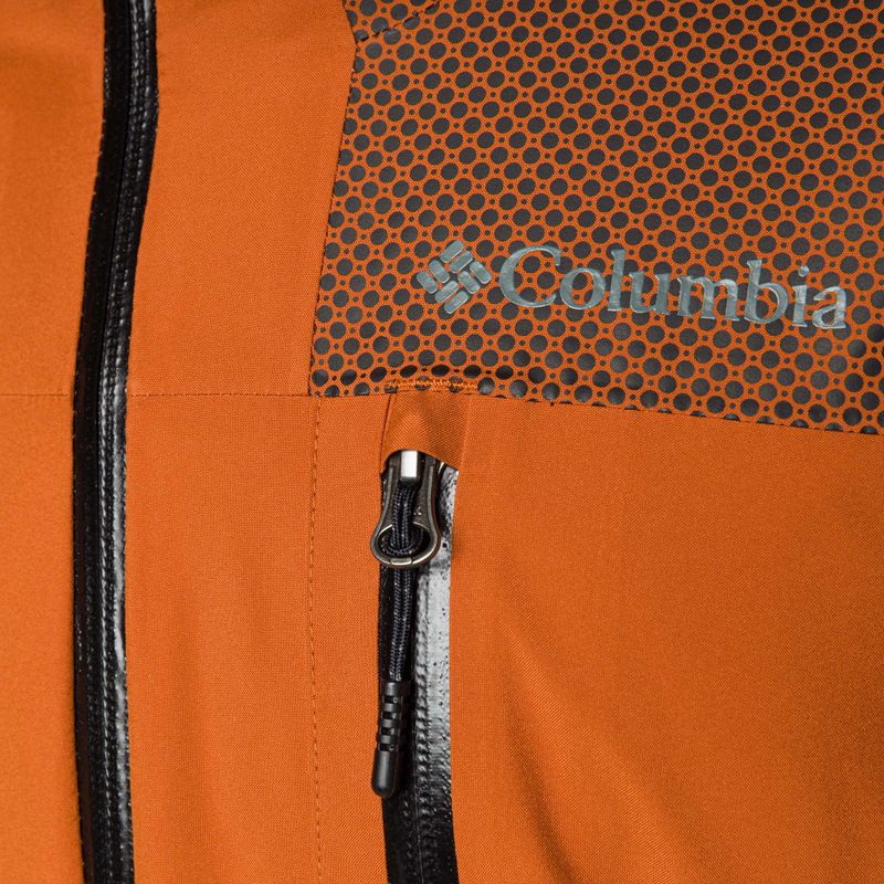 Columbia Snow Slab Black Dot ruda vyriška slidinėjimo striukė 2008071 3