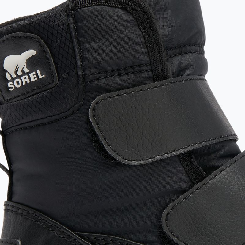 Paauglių sniego batai Sorel Whitney II Strap WP black/sea salt 13