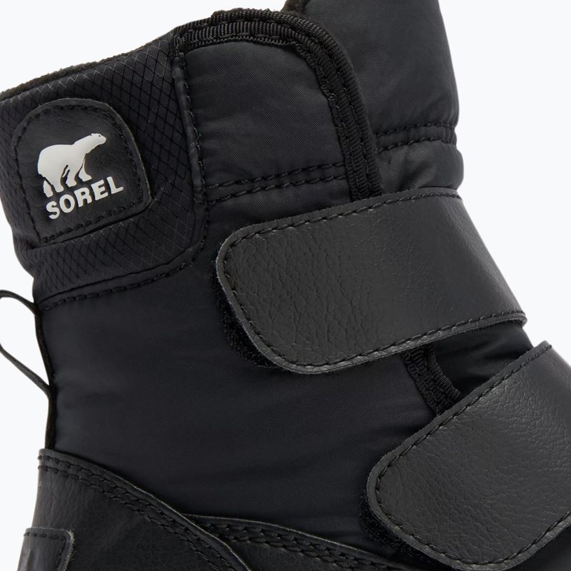 Vaikiški sniego batai Sorel Whitney II Strap WP black/sea salt 13