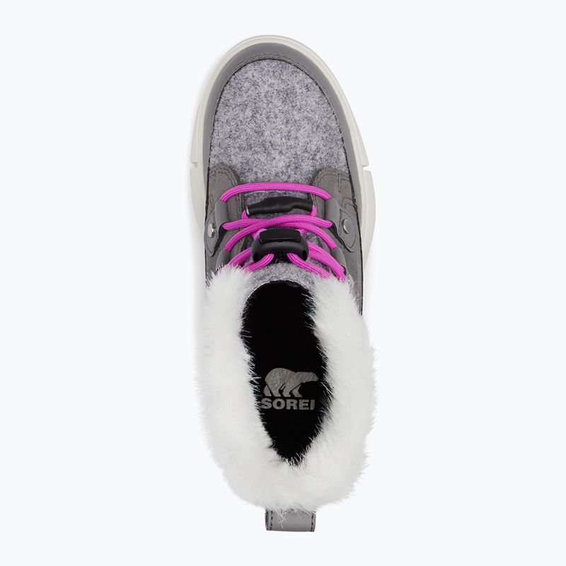 Paauglių sniego batai Sorel Sorel Explorer Lace quarry/bright lavender 11