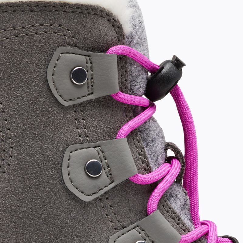 Paauglių sniego batai Sorel Sorel Explorer Lace quarry/bright lavender 13