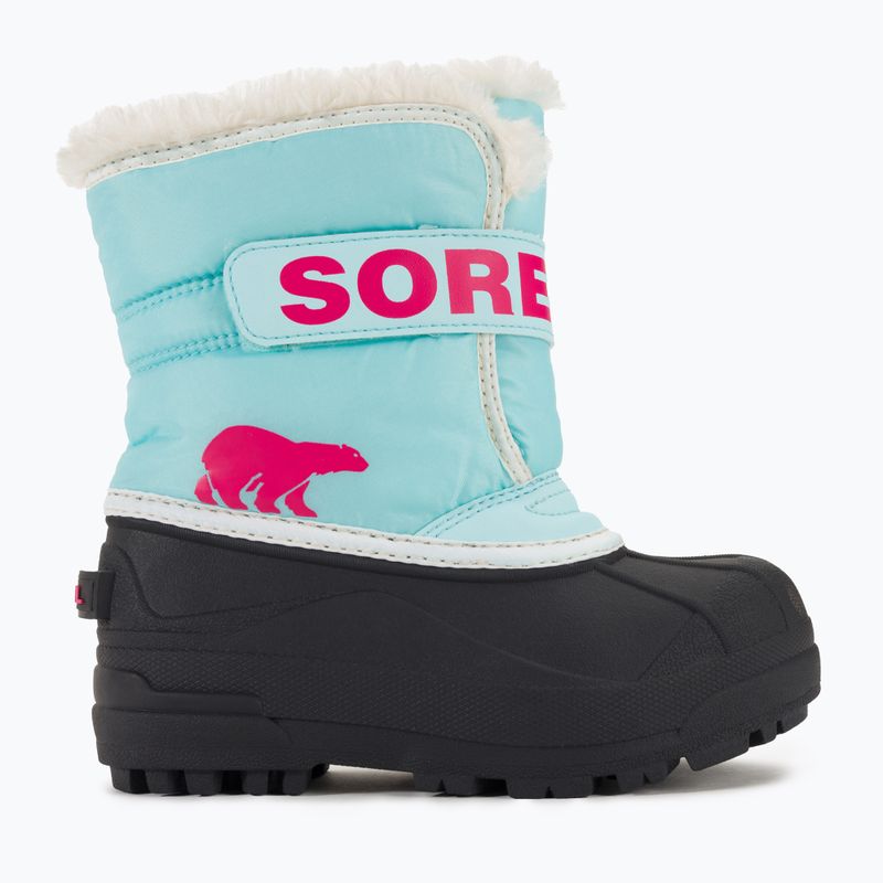 Paauglių sniego batai Sorel Snow Commander ocean surf/cactus pink 2