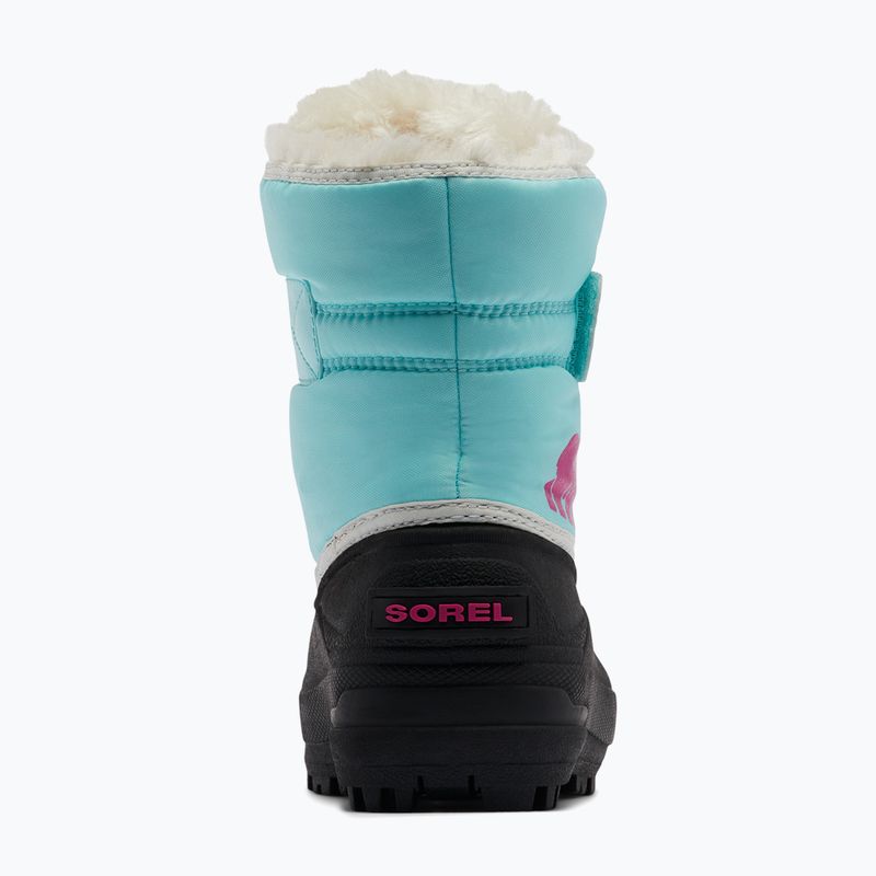 Paauglių sniego batai Sorel Snow Commander ocean surf/cactus pink 10