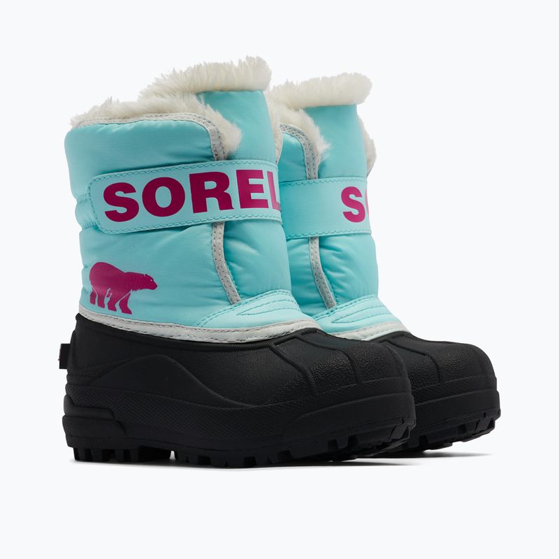 Vaikiški sniego batai Sorel Snow Commander ocean surf/cactus pink 7