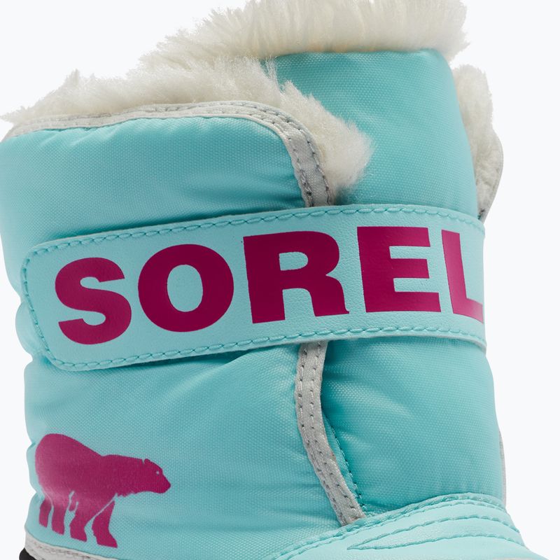 Vaikiški sniego batai Sorel Snow Commander ocean surf/cactus pink 12