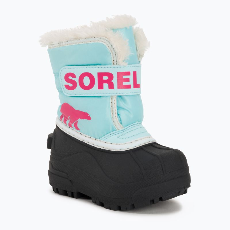 Vaikiški sniego batai Sorel Snow Commander ocean surf/cactus pink