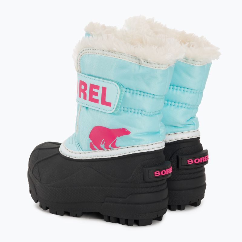 Vaikiški sniego batai Sorel Snow Commander ocean surf/cactus pink 3