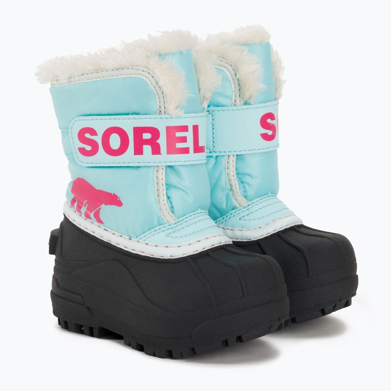 Vaikiški sniego batai Sorel Snow Commander ocean surf/cactus pink 4