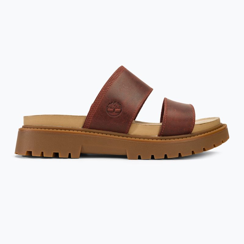 Moteriškos šlepetės Timberland Clairemont Way dark red full grain 2