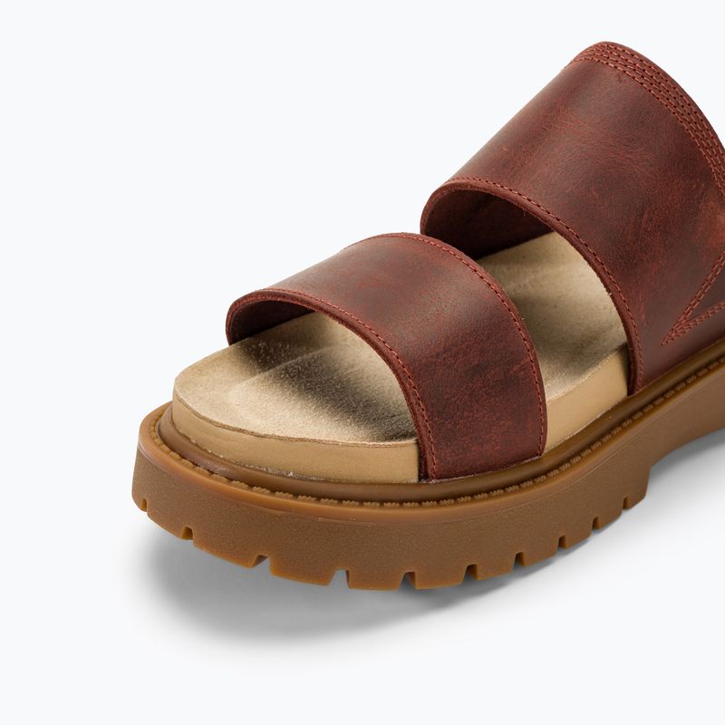 Moteriškos šlepetės Timberland Clairemont Way dark red full grain 7