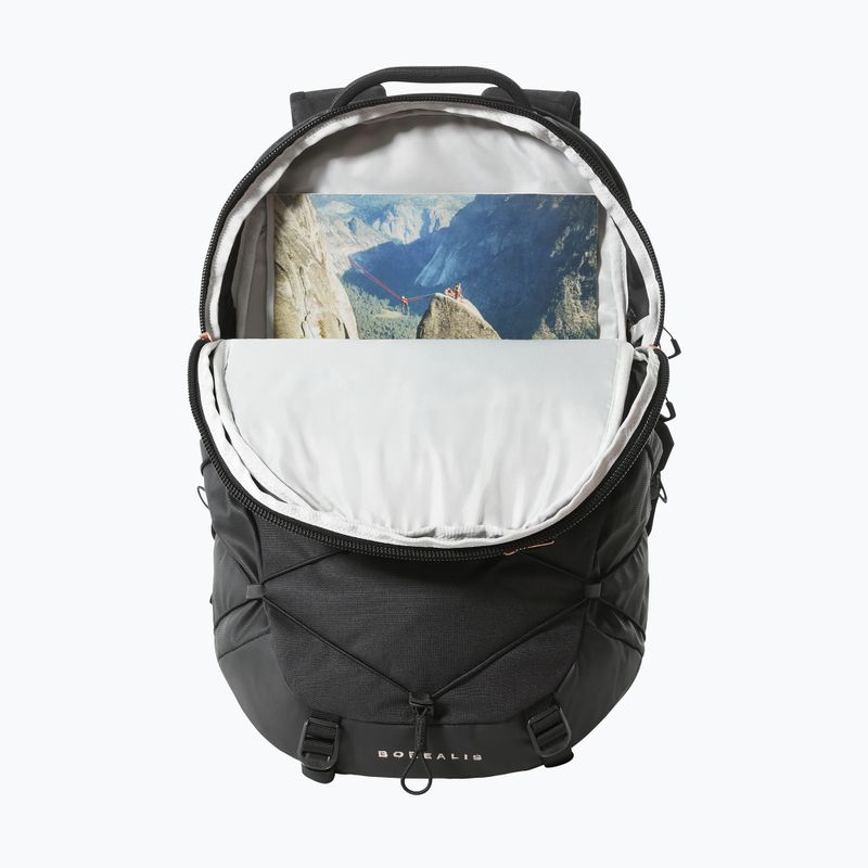 Moteriška turistinė kuprinė The North Face Borealis 27 l black heather/burnt coral metallic 4