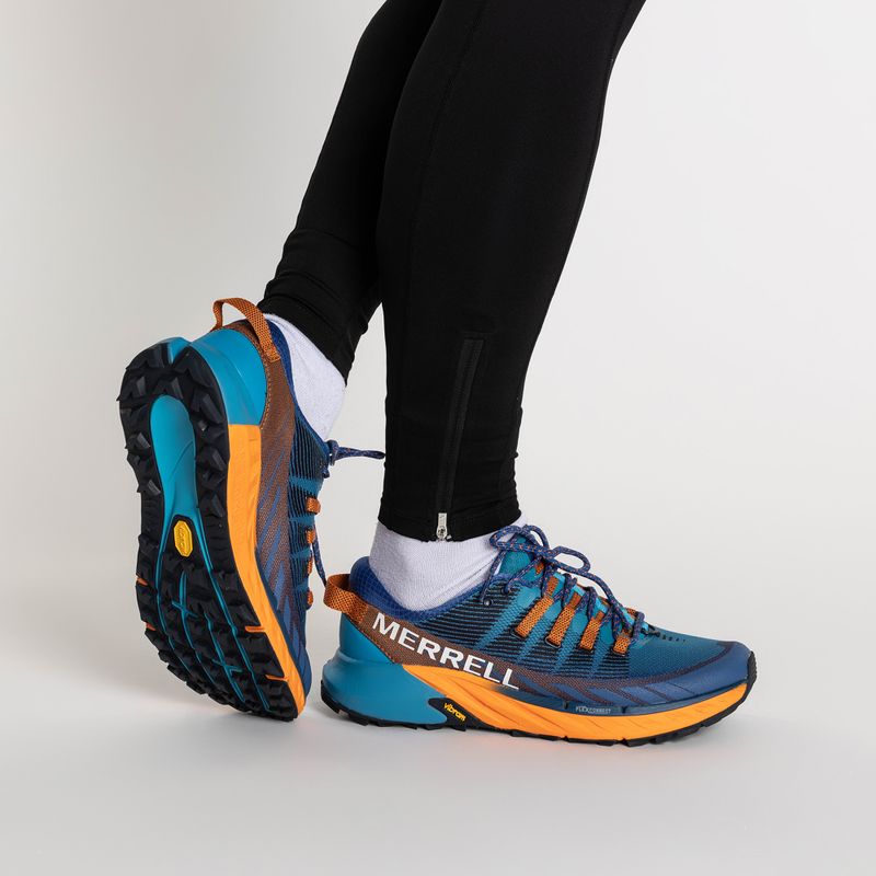 Merrell Agility Peak 4 mėlyni vyriški bėgimo bateliai J135111 3