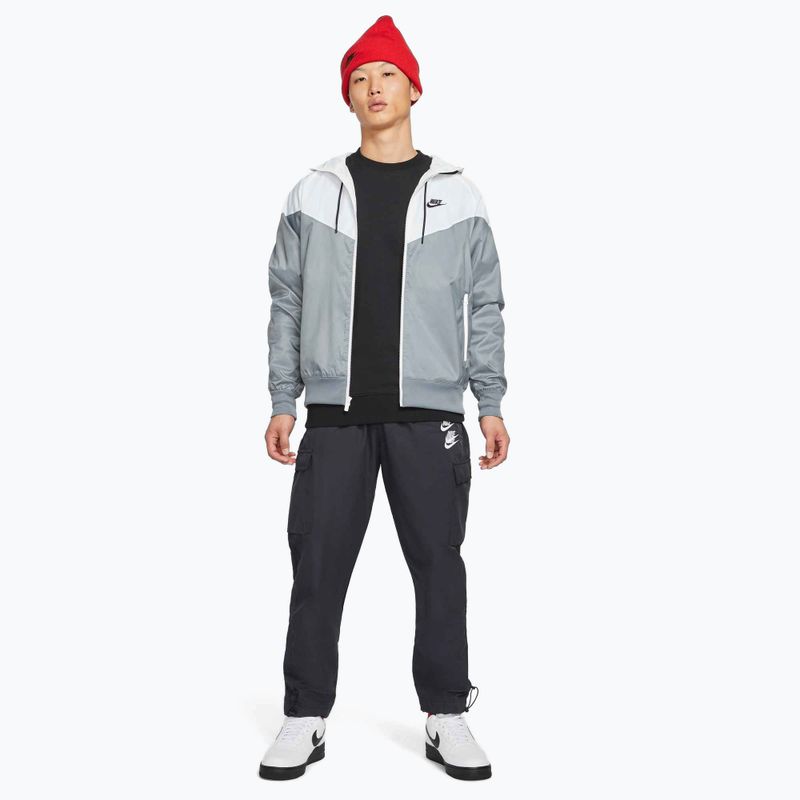 Nike Sportswear Windrunner vyriška striukė dūmų pilka/balta/dūmų pilka/juoda 2