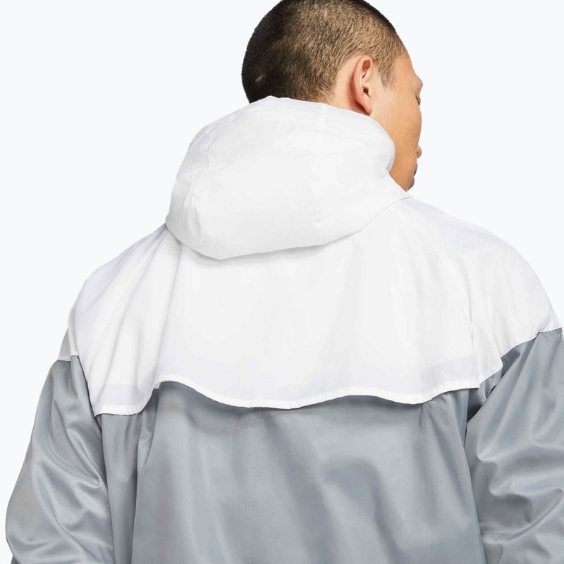 Nike Sportswear Windrunner vyriška striukė dūmų pilka/balta/dūmų pilka/juoda 6