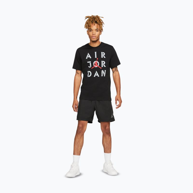 Vyriški marškinėliai  Jordan AJ5 Graphic black/white/gum red 2
