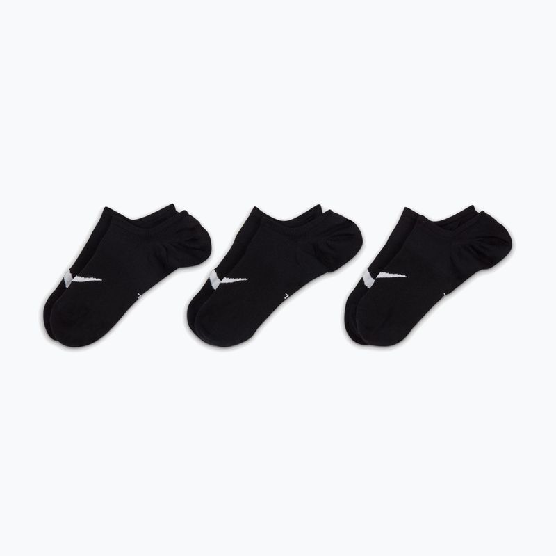 Moteriškos kojinės Nike Everyday Plus Lightweight Footie 3 poros black/white 6
