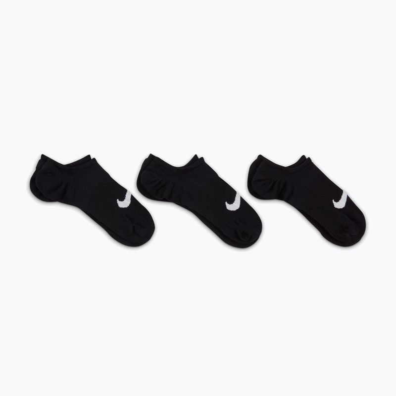 Moteriškos kojinės Nike Everyday Plus Lightweight Footie 3 poros black/white 7