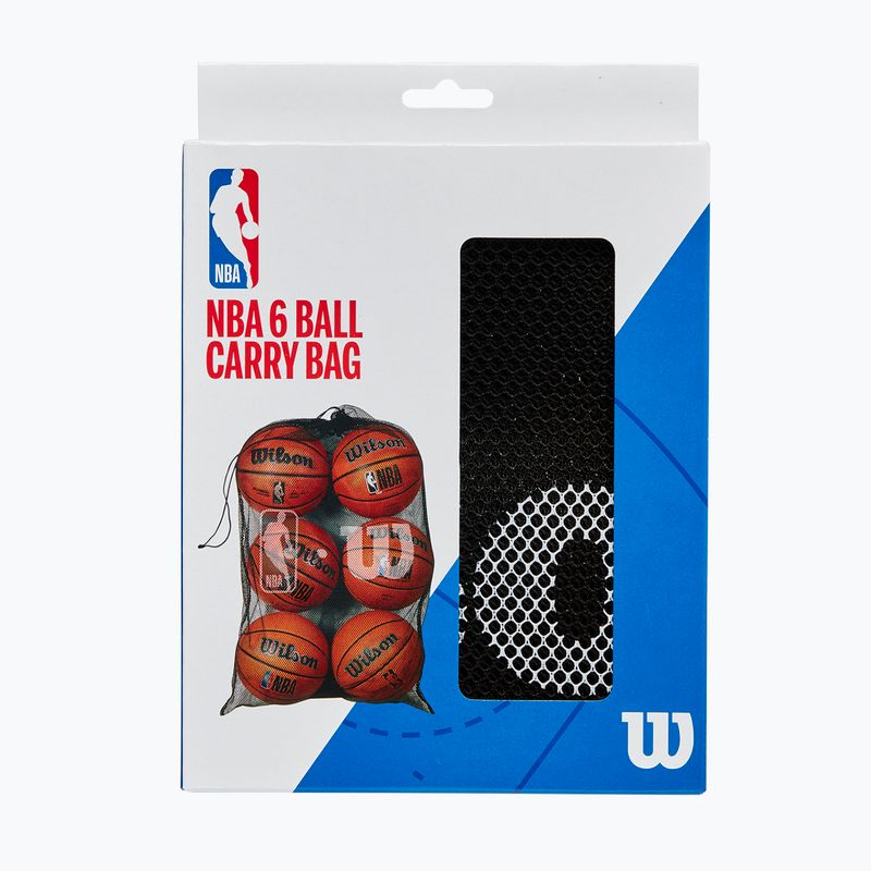 Krepšinio kamuolių krepšys Wilson NBA Authentic 6 Ball 3