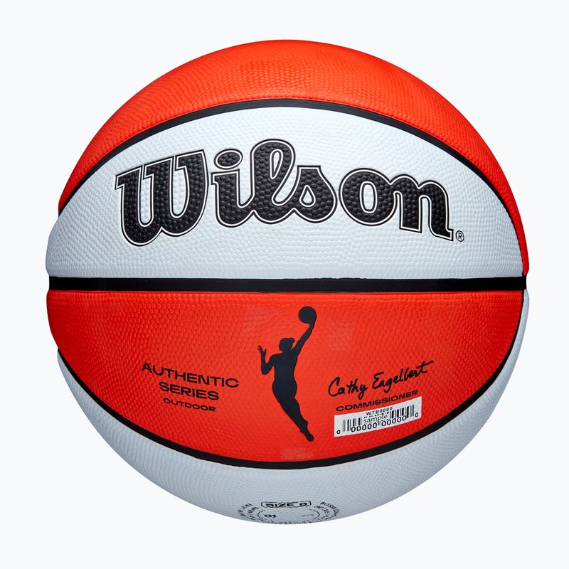 Vaikiškas krepšinio kamuolys Wilson WNBA Authentic Series Outdoor orange/white dydis 5 5