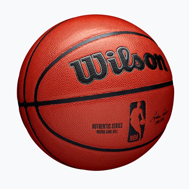 Krepšinio kamuolys Wilson NBA Authentic Indoor orange dydis 7 2